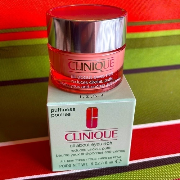 Brand New Clinique All About Eyes Rich Eye Cream Undereye Circles Shadows - Picture 10 of 10
